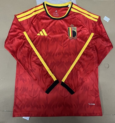 2026 belgium home long sleve Soccer Jersey